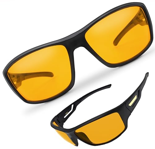 Somnifiq Schlafbrille Blaulichtfilter Brille Damen Herren - Bildschirmbrille - Blaulichtfilter Brille - Blaues Licht Blockieren - Computerbrille Gelbe Gläser