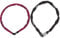 ABUS Kettenschloss Steel-O-Chain 4804C Symbols – Zahlenschloss für Kinderfahrräder – ABUS-Sicherheitslevel 3 – 75 cm – Pink & kettingslot code 1200/60 web black