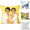 Qiqumax Personalisiertes Kissen Mit Foto Name, Kissenbezug 40x40 Doppelseitig Bedruckte Kissen Mit Foto Text Kein Füllstoff, Personalisiertes Kissen Foto (80 x 80 cm)