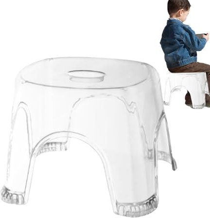 Tabouret de douche transparent | Tabouret Transparent Imperméable Antidérapant,Tabouret transparent pour salle de bain, chevet, petits espaces de douche, banc d'angle, siège transparent, tabouret de b