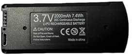 Drone Battery 7.4V 3000mAh/3.7V 2000mAh,Compatible For V168 Pro Max GPS V168 Pro,Drone Spare Battery Accessories(V168 NOGPS 2KmAh 1B)