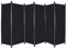 REDCAMP 6 Panel Large Folding Room Divider, 10FT Wide Portable Room Partition Wall Dividers, Indoor Outdoor Tall Privacy Screen for Bedroom Dining Room Office Restaurant Hospital, 120x68, Black