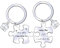 POIUYTRE Cadeau Porte clé Maison Couple Personnalisé 2Pcs Porte Clef en Acier Inoxydable Cadeau Amour de Pendaison de Crémaillère Porte-clés pour la Maison Porte-clés Amour Couple (3)