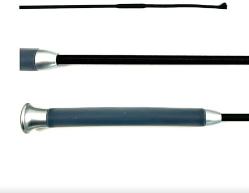 JA Horse Gel Dressurgerte Dressur reiten Gerte Reitgerte mit Gelgriff (Schwarz, 120 cm)