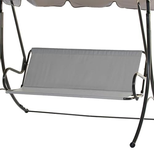 VWACBOAW Hollywoodschaukel Sitzbezug, Gartenschaukel Sitzbezug, wasserdichte 600D Oxford Gartenschaukel Sitzfläche Ersatz, für den Außenbereich 2- und 3-Sitzer. (115 * 48 * 48cm,Grau)
