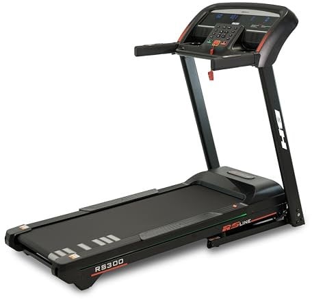 BH Fitness RS300 Laufband, zusammenklappbar, Höchstgeschwindigkeit 18 km/h, Bluetooth FTMS, 8 Programme, Lauffläche 125 x 48 cm, LED-Monitor, Neigung in 15 Stufen