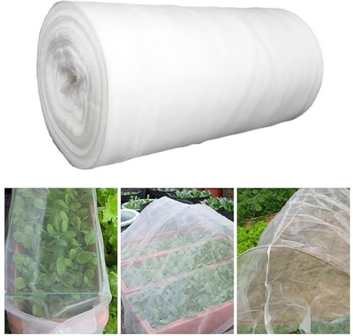 Insect Garden Fine Mesh Netting, Vegetable Plant Protect Net, Anti Butterfly, 60 Mesh, For Garden Fruit Crop Tree Greenhouse (3M x 15M