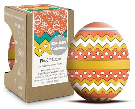 Oeuf de Pâques PiepEi – Minuteur d'œufs pour cuisiner – Œufs pour œufs durs – L'œuf de Pâques parfait – Œuf de cuisine amusant – Musique Eggtimer Brainstream