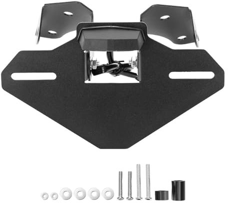 Kennzeichenhalter Passend für CFMOTO 450MT 2024. Passend für CF-Moto MT450 Ibex 450 MT 2025. Kennzeichenhalter, Kotflügelrahmen, LED-Licht, Motorrad Seitliche Kennzeichenhalterung