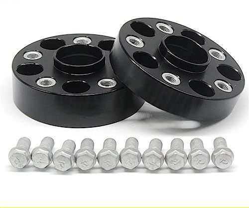 DFJOSF Spurverbreiterungen Shims 2 Stück Raddichtung + 10 -Schrauben 20–80 Mm 5 X 112 66,5 Spurverbreiterungs-Anzug Für -Serie Spurverbreiterungs-Adapter Der Auto Spurverbreiterung(80mm)
