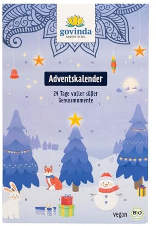 Govinda Adventskalender, Frucht- und Nusskonfekte, 216g
