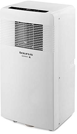 Taurus AC 3100 KT Acondicionado portátil 3 en 1, con Ruedas, 2250 FG, Aire 320 m3/h, deshumidificador 31 L/24 h, Habitaciones hasta 22 m2, Kit Ventana, Blanco, Sin Calor