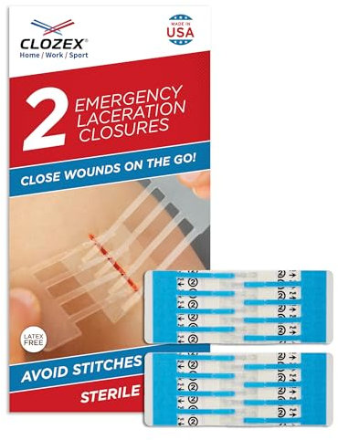 Clozex Cierres de emergencia en 3 variantes para cerrar heridas en diferentes longitudes. Heridas cerradas sin tachuelas con un aparato cutáneo de grado quirúrgico