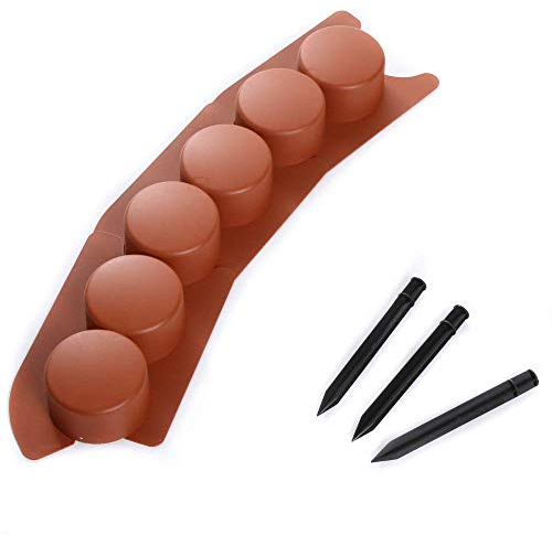 Palisade Blumenbeet Rand, Garten Palisade, Blumenbeet Kante, Terrakotta, Garten, 7 Module, 1,05 m