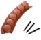 Palisade Blumenbeet Rand, Garten Palisade, Blumenbeet Kante, Terrakotta, Garten, 7 Module, 1,05 m
