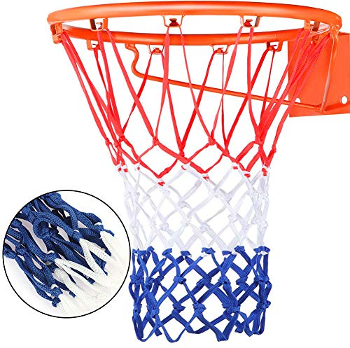 DaricowathX Heavy Duty Basketball Net Replacement All Weather Basketball Net Fits Standard Indoor or Outdoor, 12 Loop