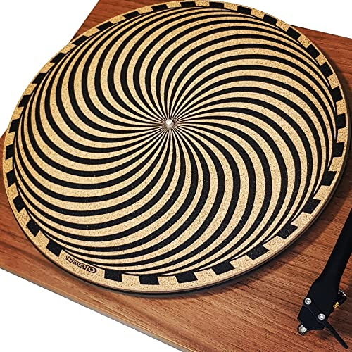 Taz Studio: Premium Plattenspieler-Slipmat beweist Soundqualität mit besserem Grip (3 mm) – Psychedelic Art
