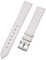EnjoyMSS Ultradünnes Uhrenarmband aus echtem Leder, Rindsleder, Ersatz-Uhrenarmband (Weiß, 12 mm)