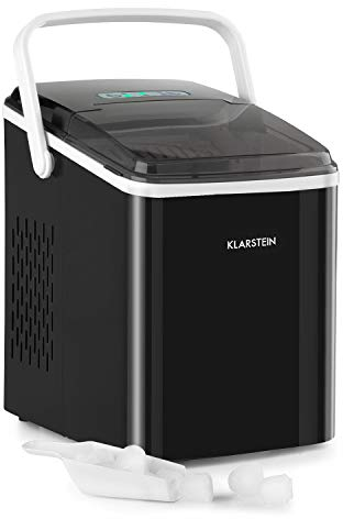 Klarstein Machine a Glacons pour la Maison, Capacité de 2L, Fabrique Rapidement Jusqu'à 12kg de Glacons, Machine a Glaces Petits et Grands Glaçons en Forme de Balles, Autonettoyante, Ice Maker