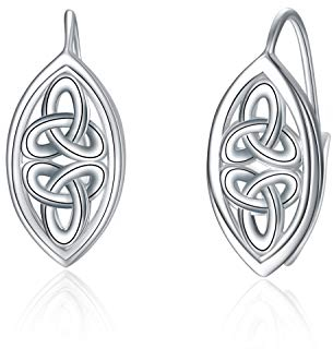 WINNICACA Keltisch Knot Ohrringe Sterling Silber Leverback Ohrringe Schmuck Geburtstags Mutter Geschenke