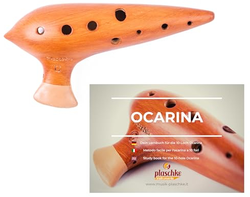 PLASCHKE Okarina in C-Dur, Premium Terracotta-Keramik, handgefertigt in Südtirol