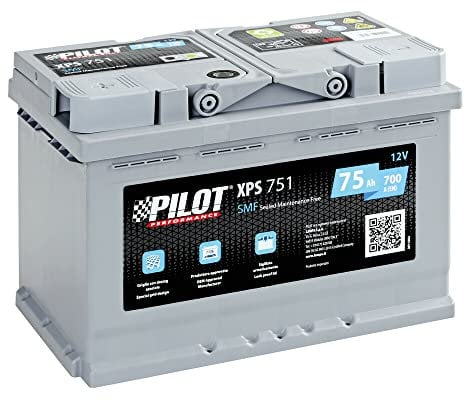 PILOT XPS751 Batteria Auto 12V SMF - 75 Ah - 700 A - Batteria di Tipo Tradizionale