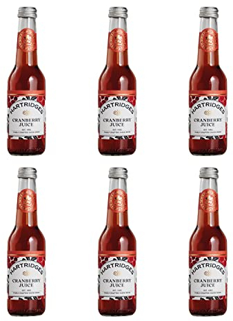 Hartridges Cranberry Juice 275ml Glass Bottles - Pack of 6