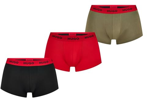 HUGO Herren Trunk Triplet Pack Trunk, Medium Green312, L