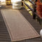 Livabliss Outdoor Teppich wetterfest, Sydney - In und Outdoor Teppich für Balkon 78x213 cm, Terrasse, Garten, Küche - Outdoor Teppich Boho Style, Teppich für draußen - Teppich Dunkelbeige und Schwarz