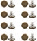8 Stück Jeans Knöpfe Ohne Nähen, 17 mm Jeansknöpfe, Knöpfe für Jeans, Adjustable Buttons Jeans, Button Extender Jeans, DIY Jeansknopf, No Sew Instant Knöpfe, für Ersatz, DIY, Reparatur(Bronze)