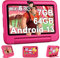 Oangcc 2025 Tablet Niños 7 Pulgadas Android Tablet, 7GB RAM+64GB ROM(TF 1TB), WiFi 6, GMS Certified, BT 5.0, Control Parental/Kids Space/Dual Camera/GPS/Funda para Tableta a Prueba de Niños - Rosa