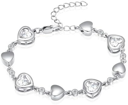 QGJNSGC Urne Armband für Asche Birthstone Armbänder für Frauen Herz Edelstein Armband Schmuck Kremation Memorial Keepsake Urne Armband