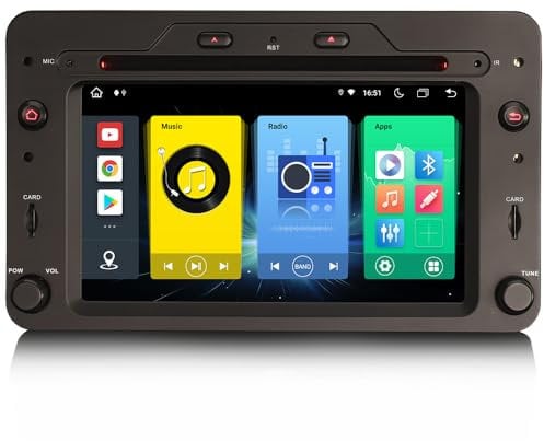 8-Kern Android 14 [4GB+64GB] Autoradio 8 Zoll für Alfa Romeo 159 Sportwagon Brera Spider GPS Navi Carplay DSP Bluetooth A2DP WiFi DVR DVD DAB+