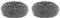 Robuste Edelstahl-Wolle-Grill-Reinigungsschrubber Pads, Ersatzbürstenkopf aus Stahlwolle, 2 Stück