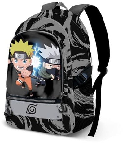 Naruto Kid-Fan Fight Rucksack 2.2, Grau, 31 x 44 cm, Kapazität 24 L