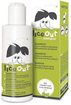 Liceout Läuse Shampoo zur Vorbeugung und Bekämpfung von Kopfläusen und Staubläusen – Läusemittel für Kopfläuse, Läuse vorbeugen und entfernen – für Erwachsene, 125 ml