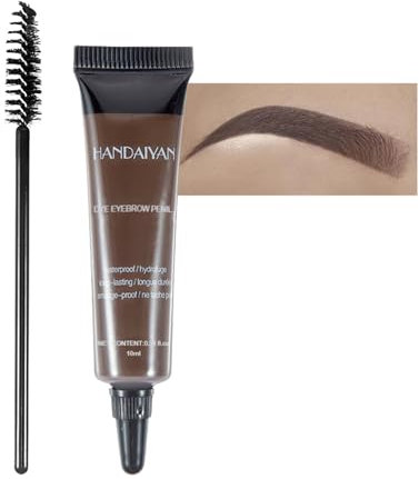 BNOYONERAS Tinte Profesionales para Cejas y Pestañas Profesionales, Kit de Tinte de Cejas, Color de Cejas kit, Natural y Duradero, Secado Rápido, Marrón Oscuro, Regalo de Mujer