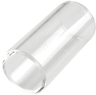 SAFIGLE Gitarren Slide aus Glas 51mm Weiß für E-gitarre und Banjo mit Klarem Klang und Exzellenter Intonation für Country und Blues Musik