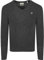 GANT Men's Extra fine Lambswool V-Neck Sweater, Dark Navy Melange, XL