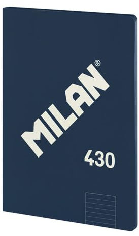MILAN® Notizbuch, A4, liniert, 48 Blatt A4, Papier 95 g/m², Serie 1918, Marineblau