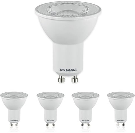 SYLVANIA GU10 LED Neutralweiß 7W | 85W Ersatz | 5er Pack | 4000K Leuchtmittel | Sehr Hell 610 lm Spot | 36° Abstrahlwinkel