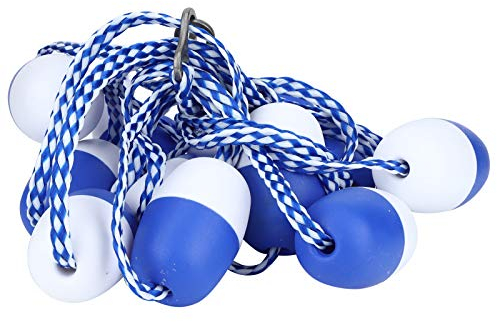 Gigicial 16,4 Fuß Pool-Sicherheitsseil, Pool-Seil Mit Schwimmern, Vormontierter Flacher Endteiler Mit Kunststoffhaken, Schwimmende Pool-Barriere Für Innen- Und Außenpools, Trenntiefe