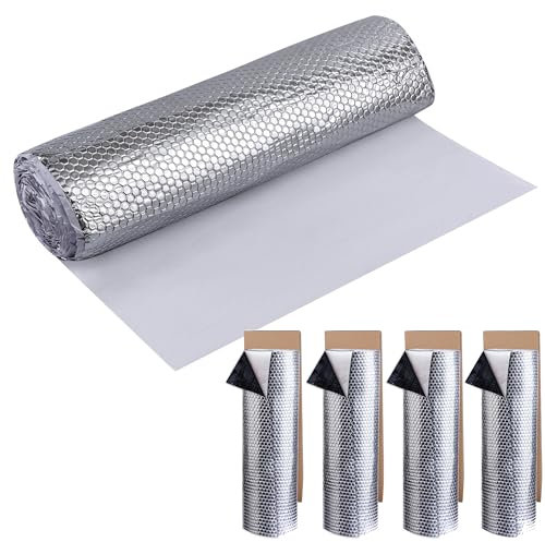 Pamatio 5 Rollen à 50cm x 4m=10m² Alubutyl Anti Dröhn Dämmmatte Selbstklebend Auto Dämmung - 2mm - KFZ Lärmschutz, Schalldämmung und Schallschutz