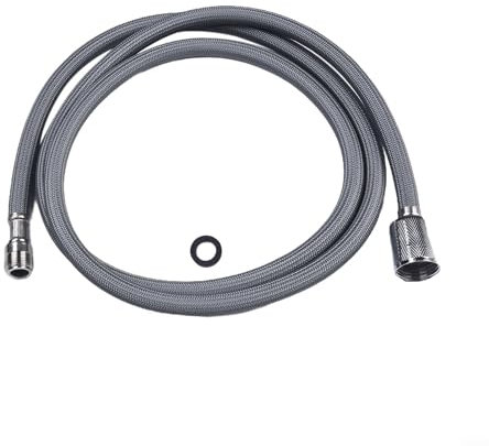 Manguera de repuesto para grifo de cocina extraíble, tubo gris extensible de 59 pulgadas