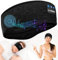Schlafkopfhörer Bluetooth 5.4, Schlaf Stirnband Kopfhörer Headband Schlafmaske, Sportskopfhörer Musik schlafen Stirnband für Sport Training, Joggen, Yoga, Reisen