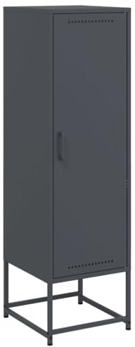 vidaXL Highboard Anthrazit 36x39x123 cm Stahl