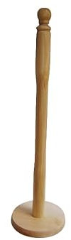 Long Beech Wood Toilet Paper Roll Spike Stand Paper Roll Holder Paper Towel Rack Storage Space Saving Batroom Kitchen