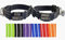 2X personalisiertes Katzenhalsband personalisiert mit Name graviert Katze Halsband reflektierend Leuchtend aus Nylon mit Glöckchen (Schwarz und Schwarz)