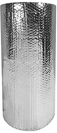 Isolierfolie Dämmfolie Luftpolsterfolie für Heizkörper, Luftpolsterisolierung, doppellagig, wärmereflektierend, Strahlungsbarriere, Wärmedämmrolle für Decke, Wand, Dachboden und Fassade