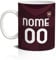 Tazza Tifoso Calcio Serie A Grafica Maglia Tifoso Milanista Interista Romanista Personalizzata con nome e numero Misura 23x11 in Ceramica Sublimatica (Tifoso Torino)